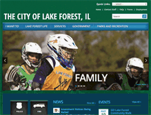 Tablet Screenshot of cityoflakeforest.com